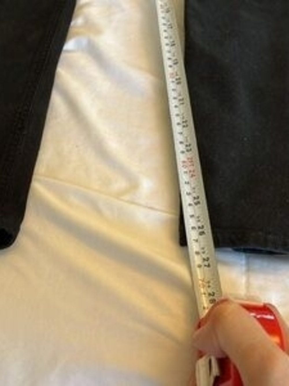 Citizens Of Humanity Black Denim Jeans with Leather Patch - Picture 5 of 11